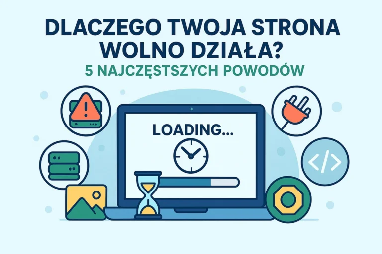 dlaczego Twoja strona wolno działa 5 najczęstszych powodów i jak sprawdzić szybkość ładowania strony.